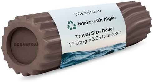 Oceanfoam Ripple Travel Foam Roller (11" x 3.35") Firm Mini Foam Roller for Physical Therapy, Dee... | Amazon (US)