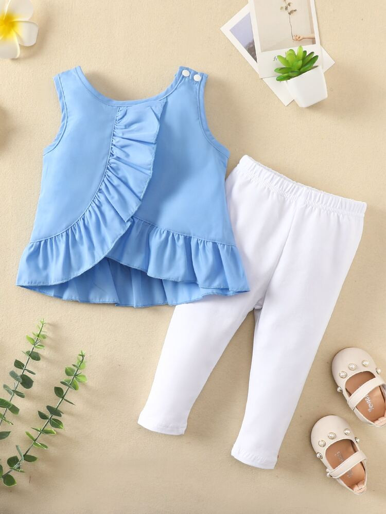 Baby Peplum Top & Leggings | SHEIN