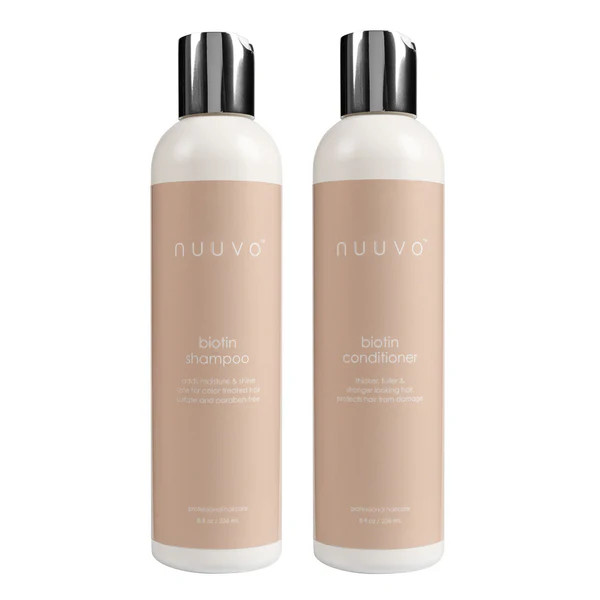 Nuuvo Biotin Shampoo & Conditioner Duo - Strengthening Hair Care Duo for Thicker, Fuller Hair | Nuuvo Haircare