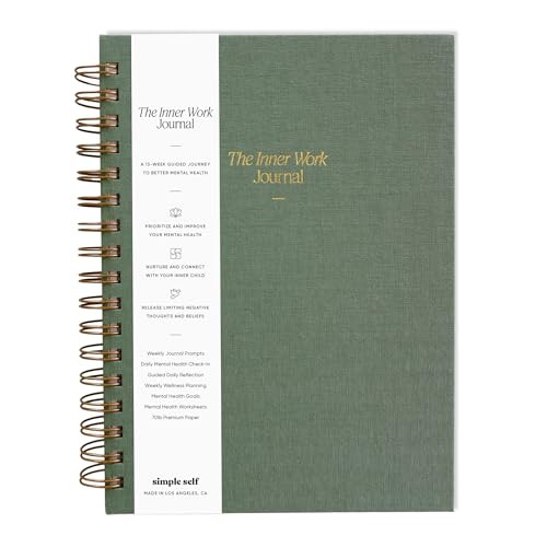 The Inner Work Journal: Mental Health Journal for Men & Women With Prompts - Guided CBT Journal for Anxiety, Depression, Mindfulness, Reflection, and Stress Relief (Sage) | Amazon (US)
