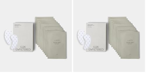 + Lux Unfiltered Cooling Under Eye Patches - Anti-Slip Caffeine Infused Korean Eye Mask - Reduces Puffiness, Brightens, & Hydrates Skin - Fragrance Free, Vegan, & Cruelty Free - 10 Count (Pack of 2) | Amazon (US)