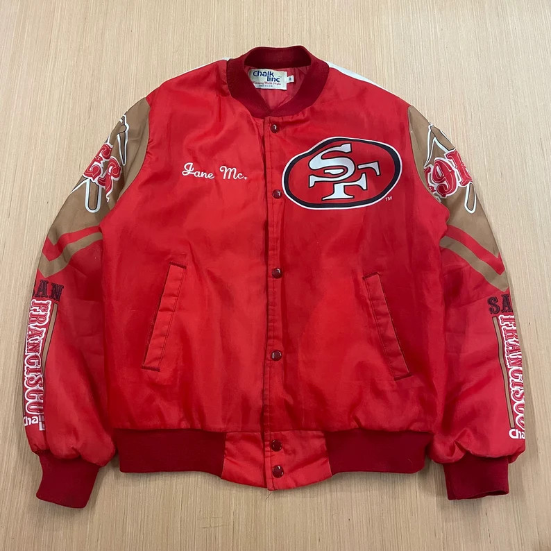 Vintage San Francisco 49ers Chalk Line Jacket Size Medium - Etsy | Etsy (US)