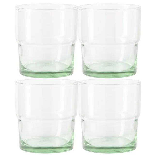 Better Homes & Gardens Recycled Green Glassware, Glass, 4 Pack, 10 oz | Walmart (US)