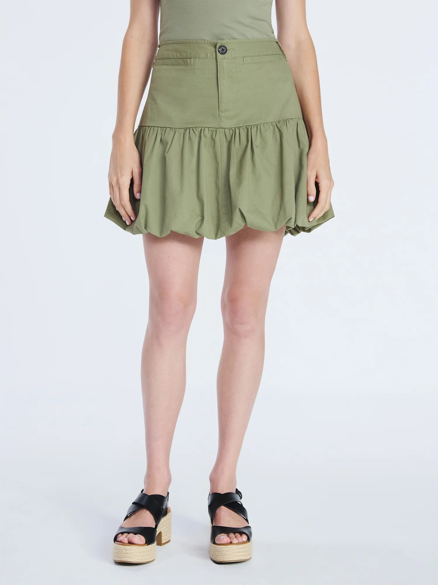 Free Assembly Women's Bubble Hem Mini Skirt, Sizes XS- XXL | Walmart (US)