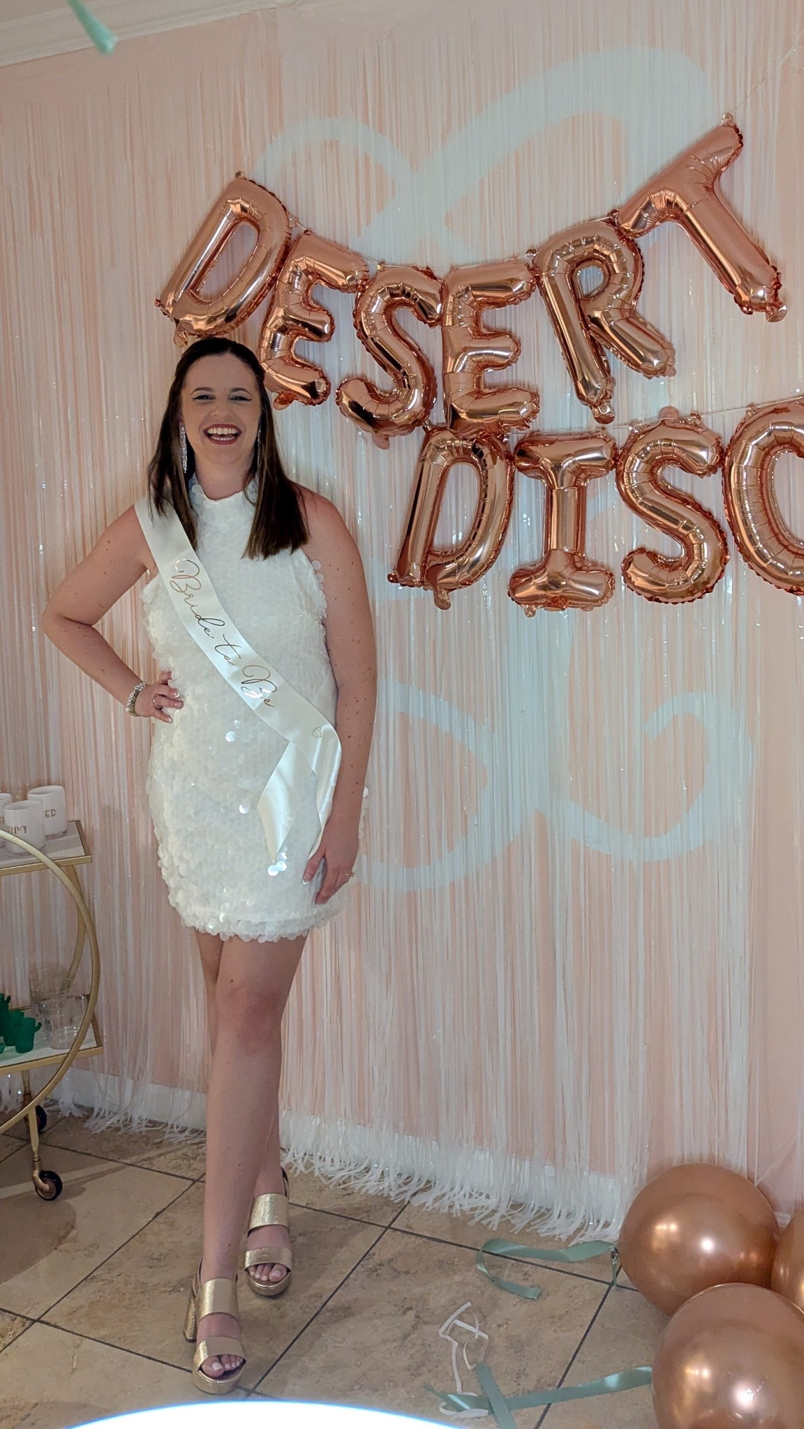 Scottsdale bachelorette dress. Desert disco bachelorette party dress. White sequin dress  

#LTKWedding