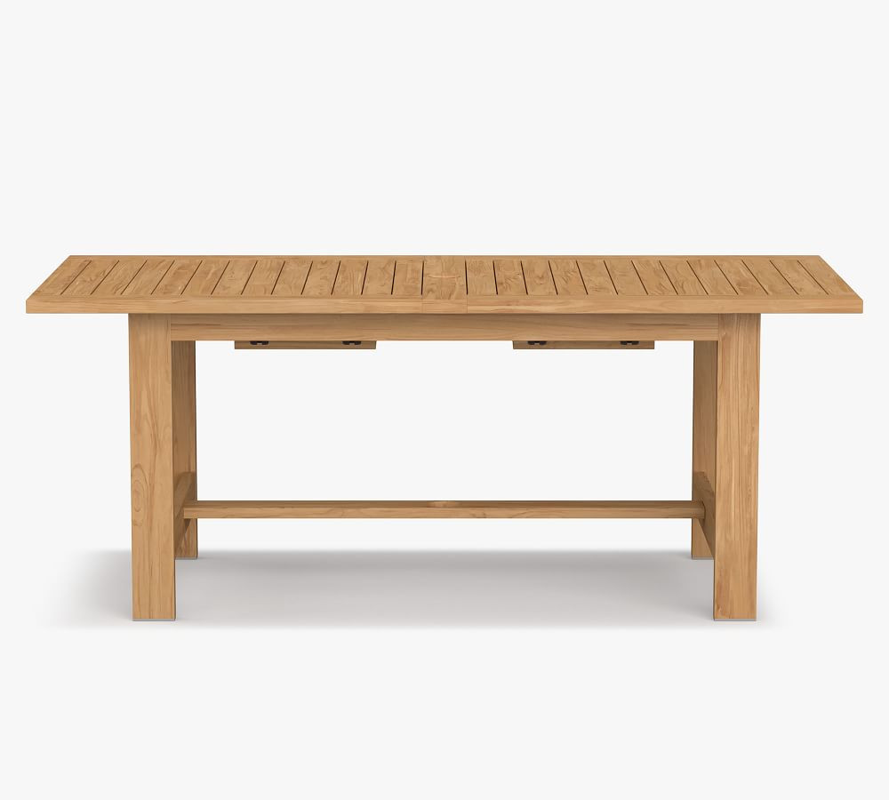 Malibu 75" FSC® Teak Rectangular Extending Dining Table | Pottery Barn (US)