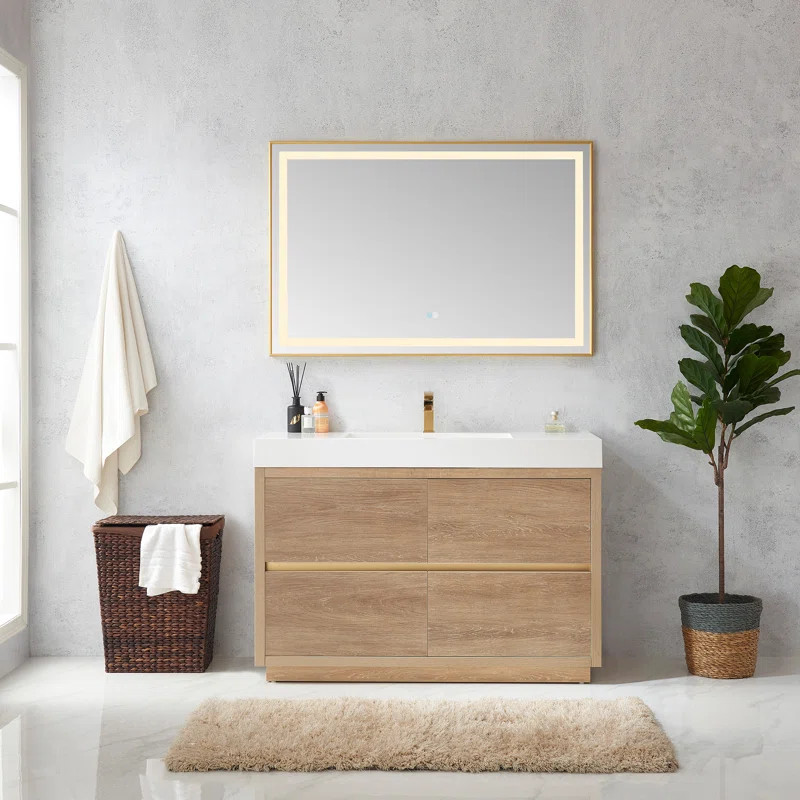 Beira 48'' Single Bathroom Vanity with Top | Wayfair North America
