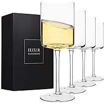 Wine Glasses, Large Red Wine or White Wine Glass Set of 4 - Unique, for Women, Men, Wedding, Anni... | Amazon (US)