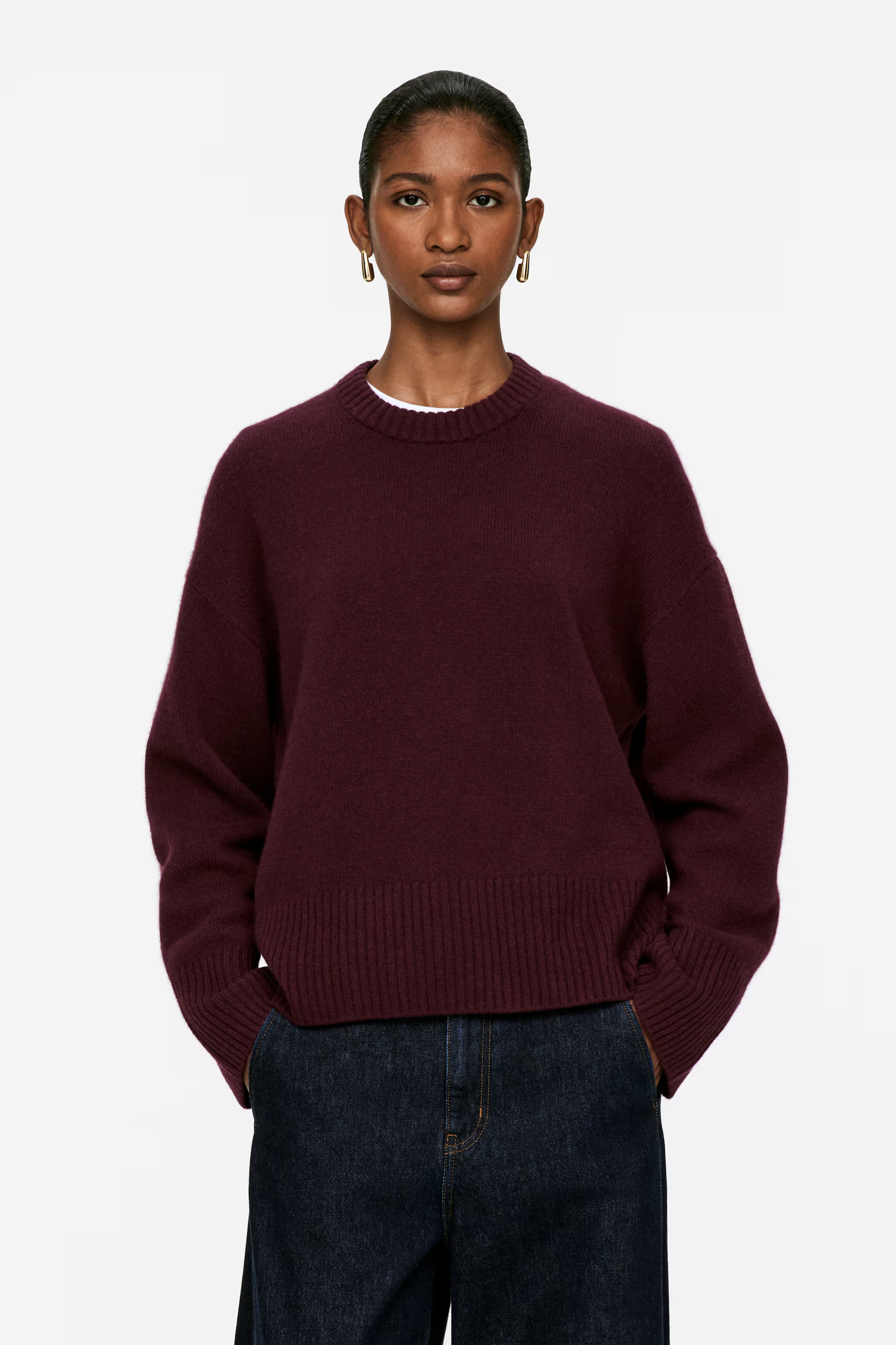 Lässiger Pullover aus Kaschmir und Wolle | H&M (DE, AT, CH, NL, FI)