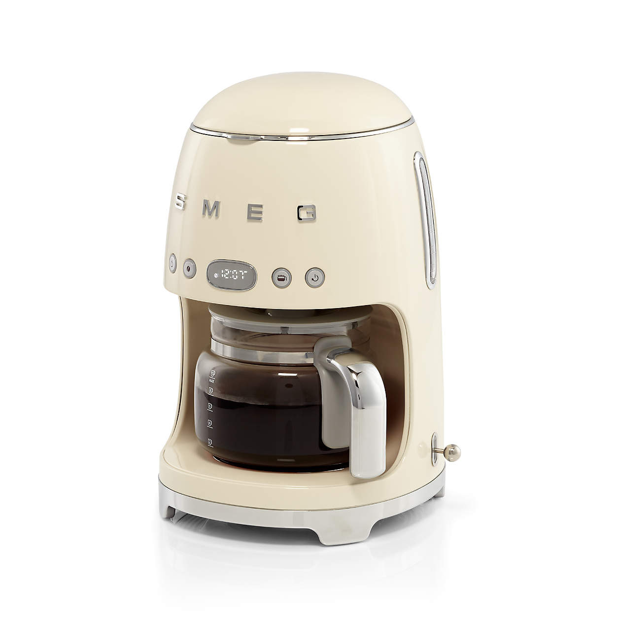 SMEG Cream Retro Drip Coffee Maker + Reviews | Crate & Barrel | Crate & Barrel