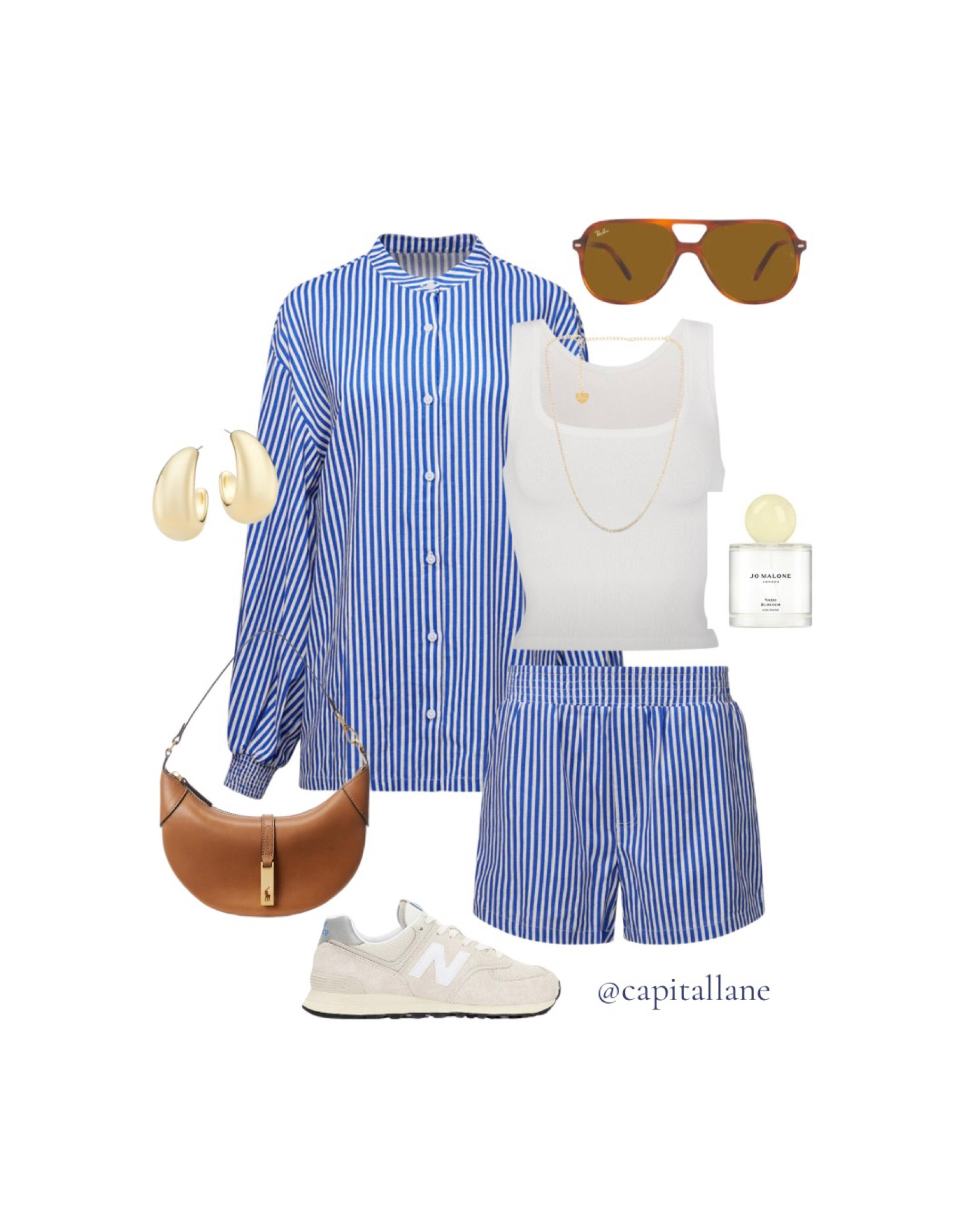 Living for coastal vibes and comfy sets 🌊

Striped button down, coastal set, striped shorts, New Balance sneakers, brown shoulder bag, gold jewelry, brown Ray-Bans,


#LTKstyletip #LTKunder100 #LTKFind