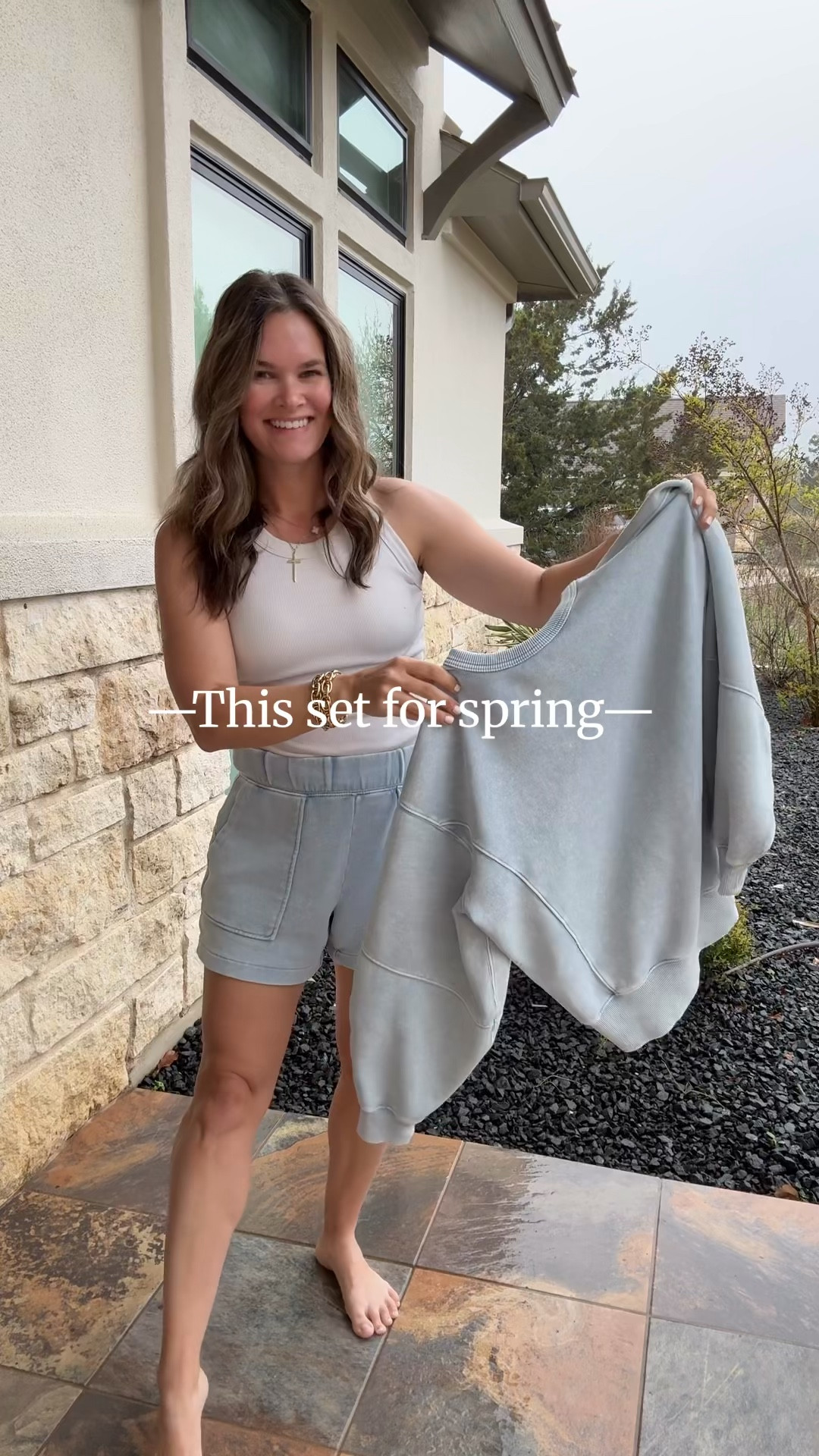 Comment “SPRING SET” for deets. Is this not the perfect set going into spring?!  This Aerie matching set = soft, flattering, and the easiest one-and-done outfit for errands or school pickup. Effortless but elevated. 👏👌


#LTKmomlife #LTKootd #LTKgrwm