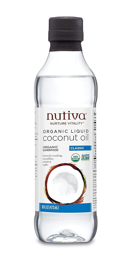 Nutiva Organic, Unrefined, Liquid Coconut Oil, 16-ounce | Amazon (US)