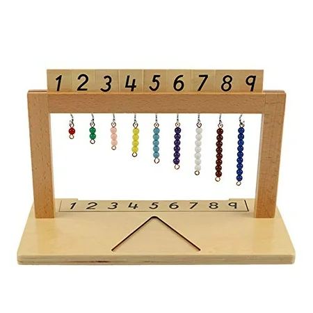 Montessori Hanger for Color Bead Stairs with Beads / Teen Bead Hanger with Beads Preschool Learning  | Walmart (US)
