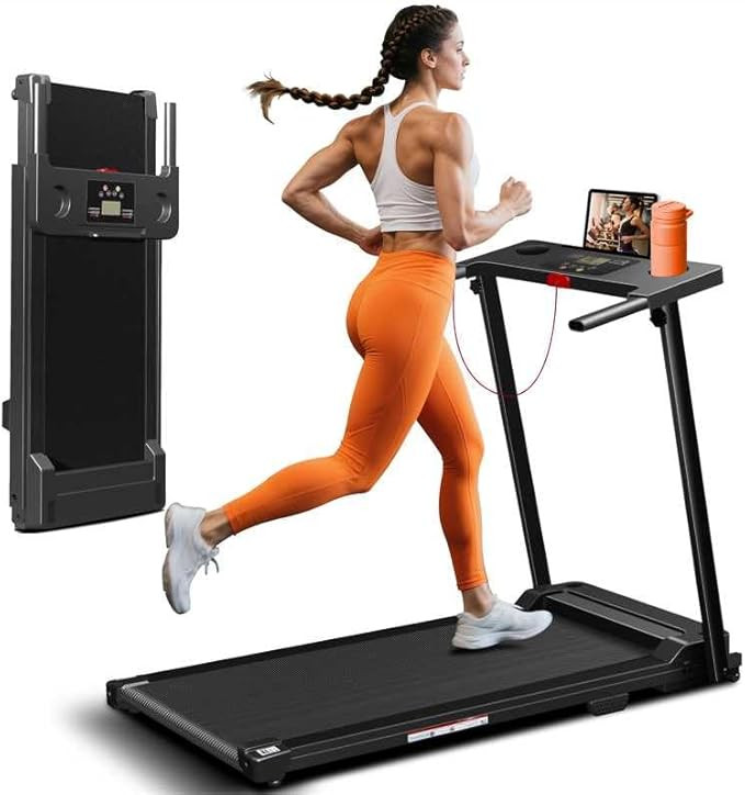 Treadmill with Handles, Portable Small Treadmills for Home and Office, 3.0HP Folding Walking Pad ... | Amazon (US)