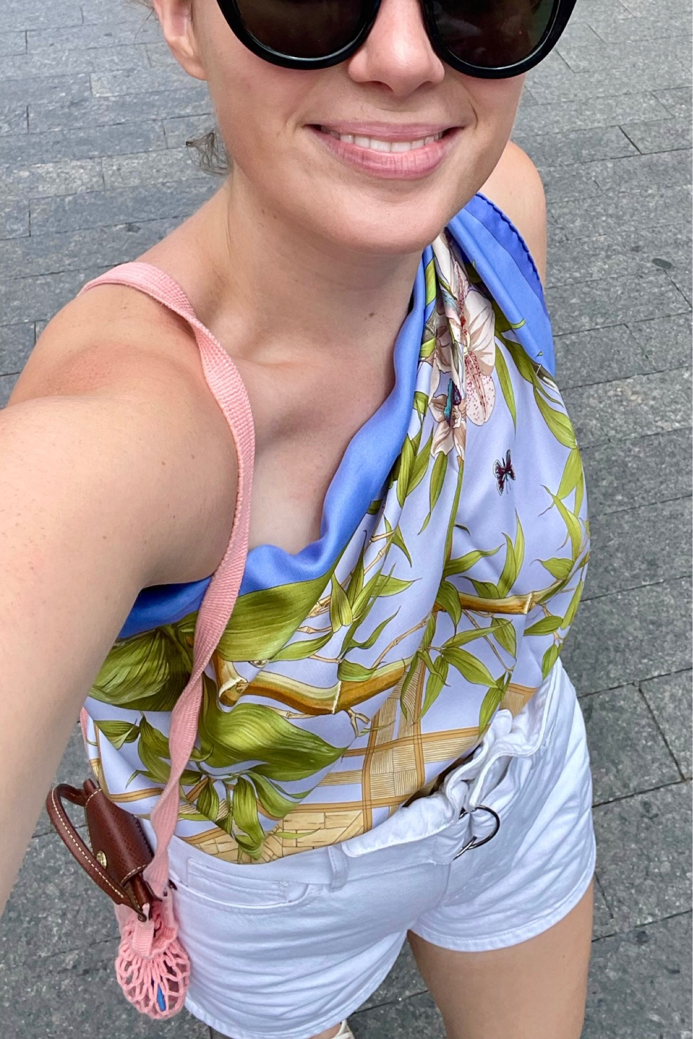 On the steps of the Met - scarf as a top 

#LTKtravel #LTKstyletip #LTKunder100