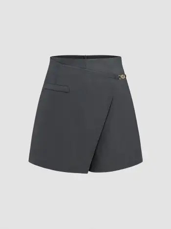 Collar Solid Button Long Sleeve Blouse | Cider