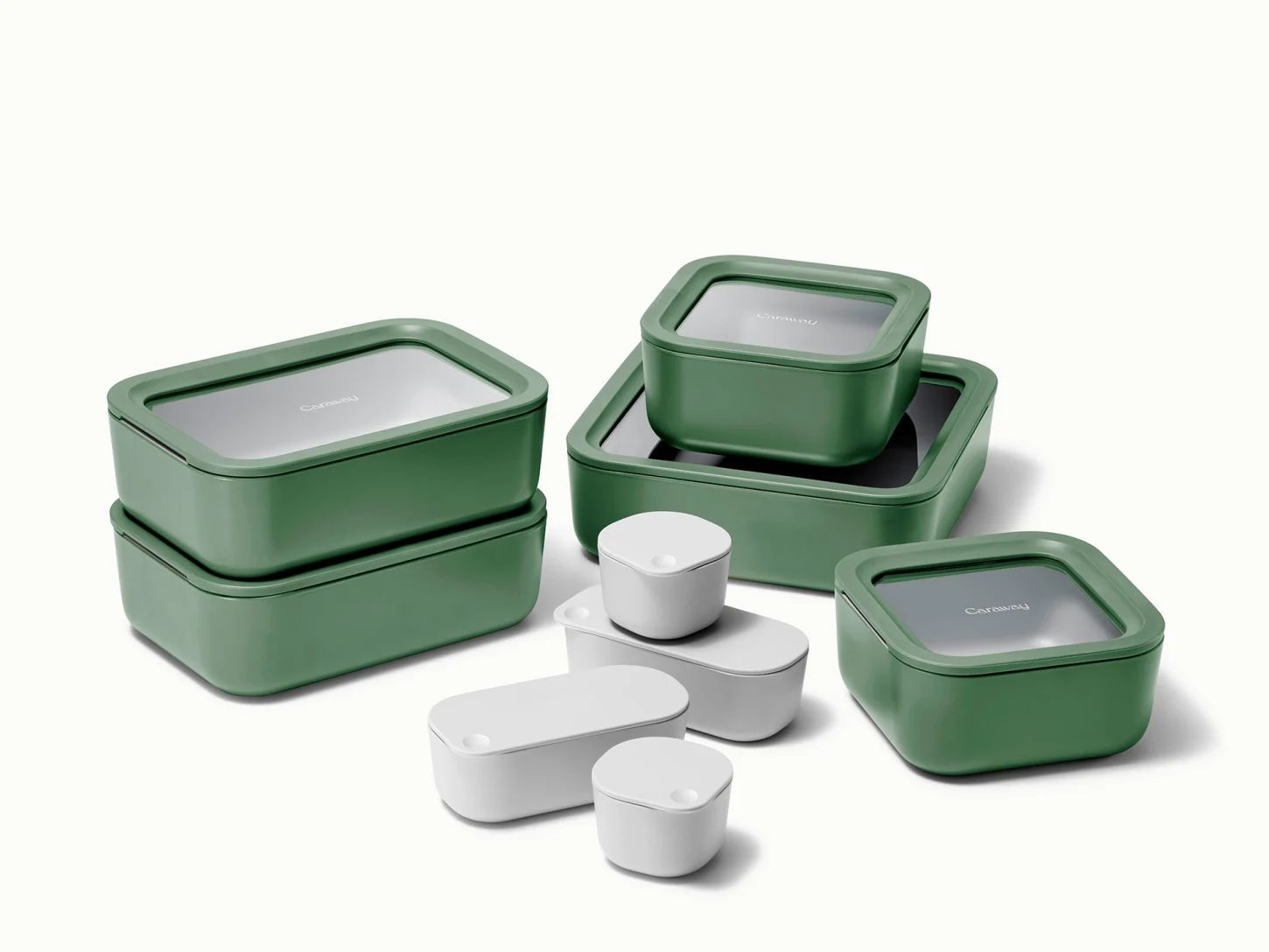 Glass Food Storage Containers with Lids  | Caraway | Caraway