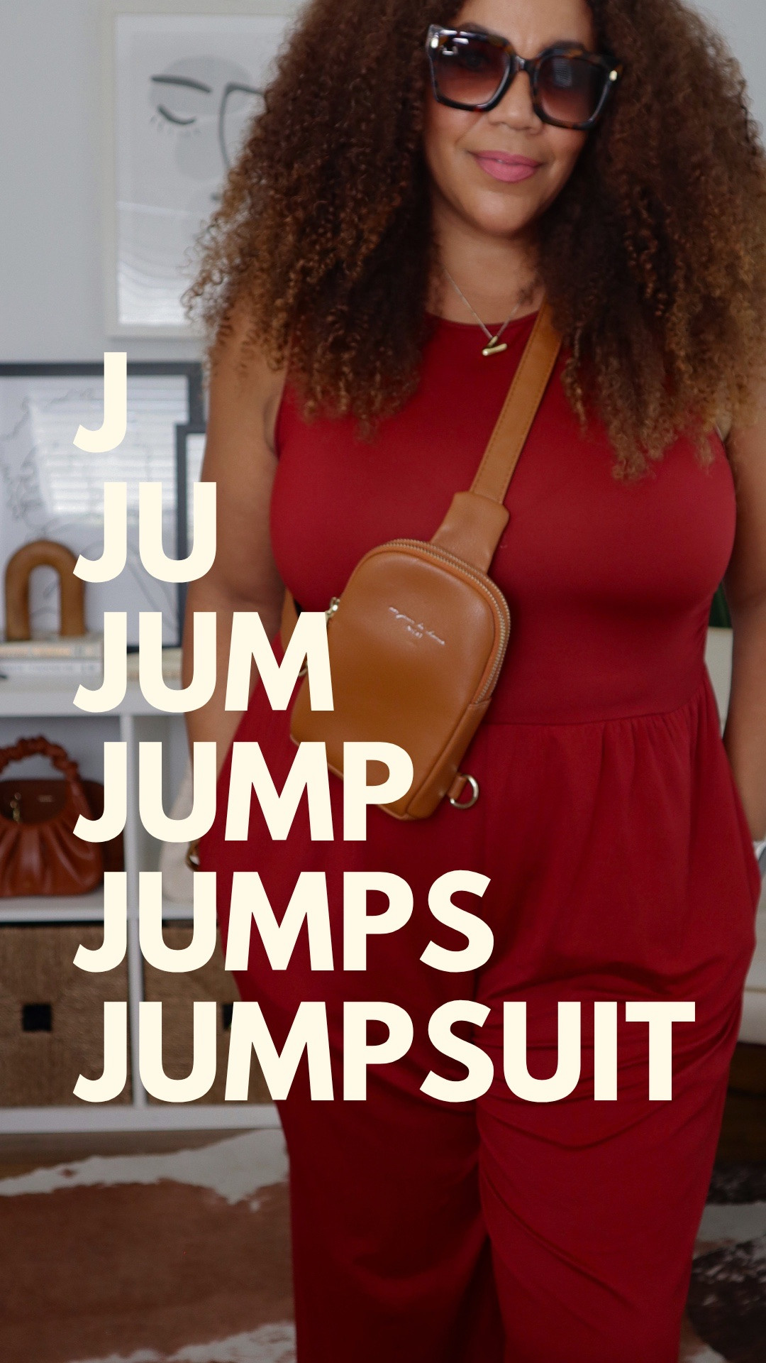 It’s hot and I want to throw something on quick - grabbed this jumpsuit, sandals, sling bag, and sunnies and BOOM 💥was ready 
🙋🏾‍♀️. This comfy jumpsuit is a large.

#LTKootd #LTKMidsize #LTKOver40