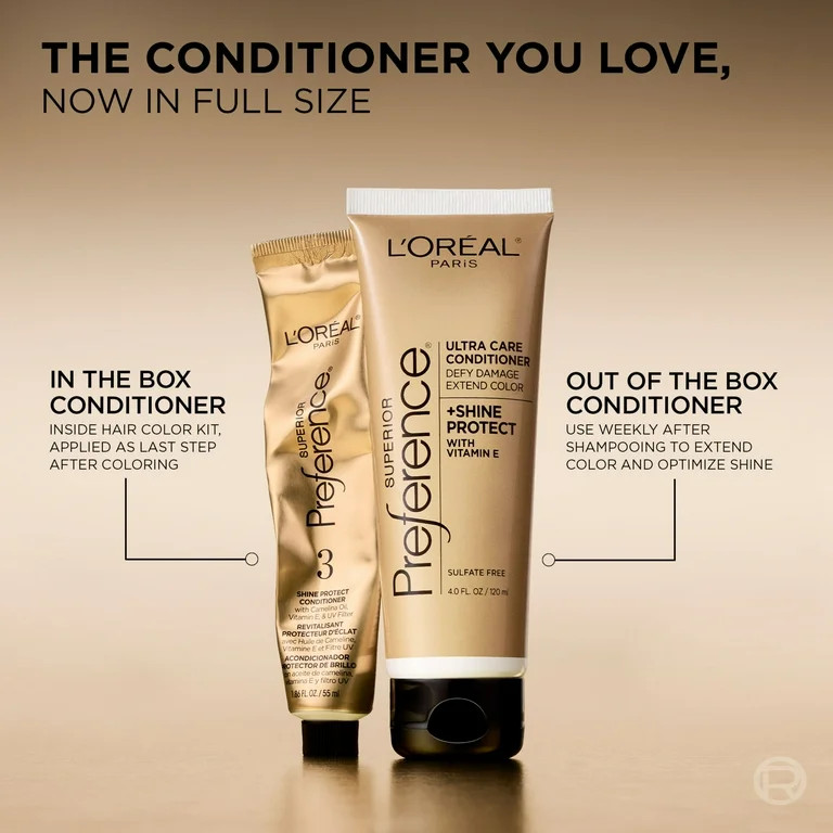 L'Oreal Paris Superior Preference - Hair Color Shine Protect Care Conditioner, 4 fl oz | Walmart (US)