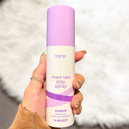 I never really used setting spray before because I didn't find one that worked this good but now that I did, I won't go without it! Used this Tarte Shape Tape stay spray (setting spray) for a Mardi Gras ball last night and my makeup did not budge! Tarte Cosmetics Shape Tape is my fav concealer so it's def worth a try! I'll link a few other Tarte favs too!