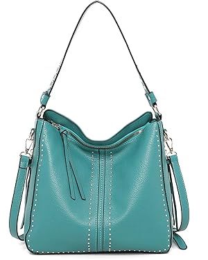 Montana West Hobo Handbag for Women Large Purses and Handbags with Studs and Crossbody Strap | Amazon (US)