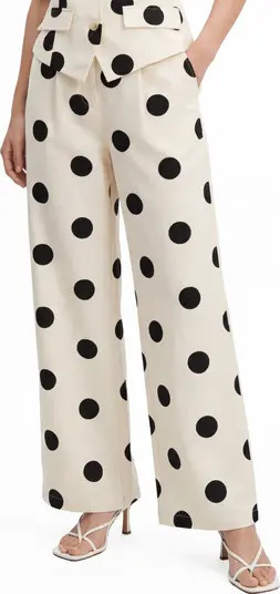 BY DESIGN Maude Polka Dot Wide Leg Pants | Nordstromrack | Nordstrom Rack