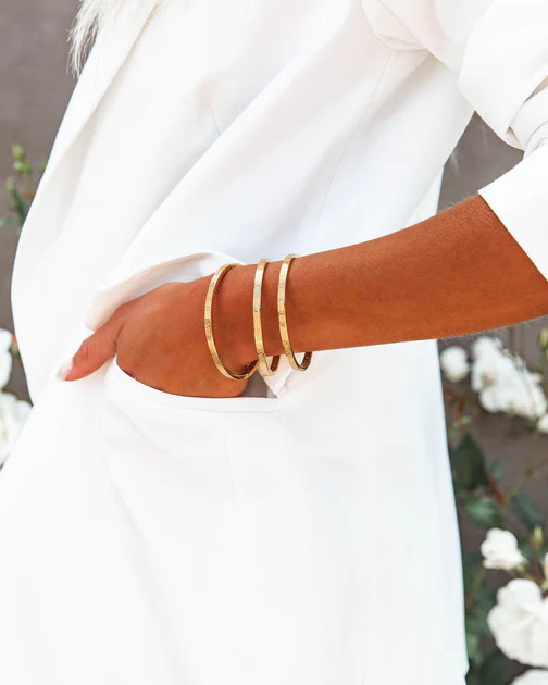 Roman Numeral Mini Cuff - Gold | VICI