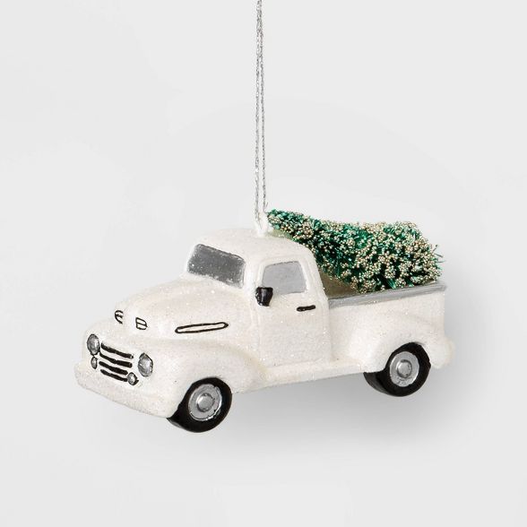 Truck with Bottle Brush Christmas Tree Ornament - Wondershop™ | Target