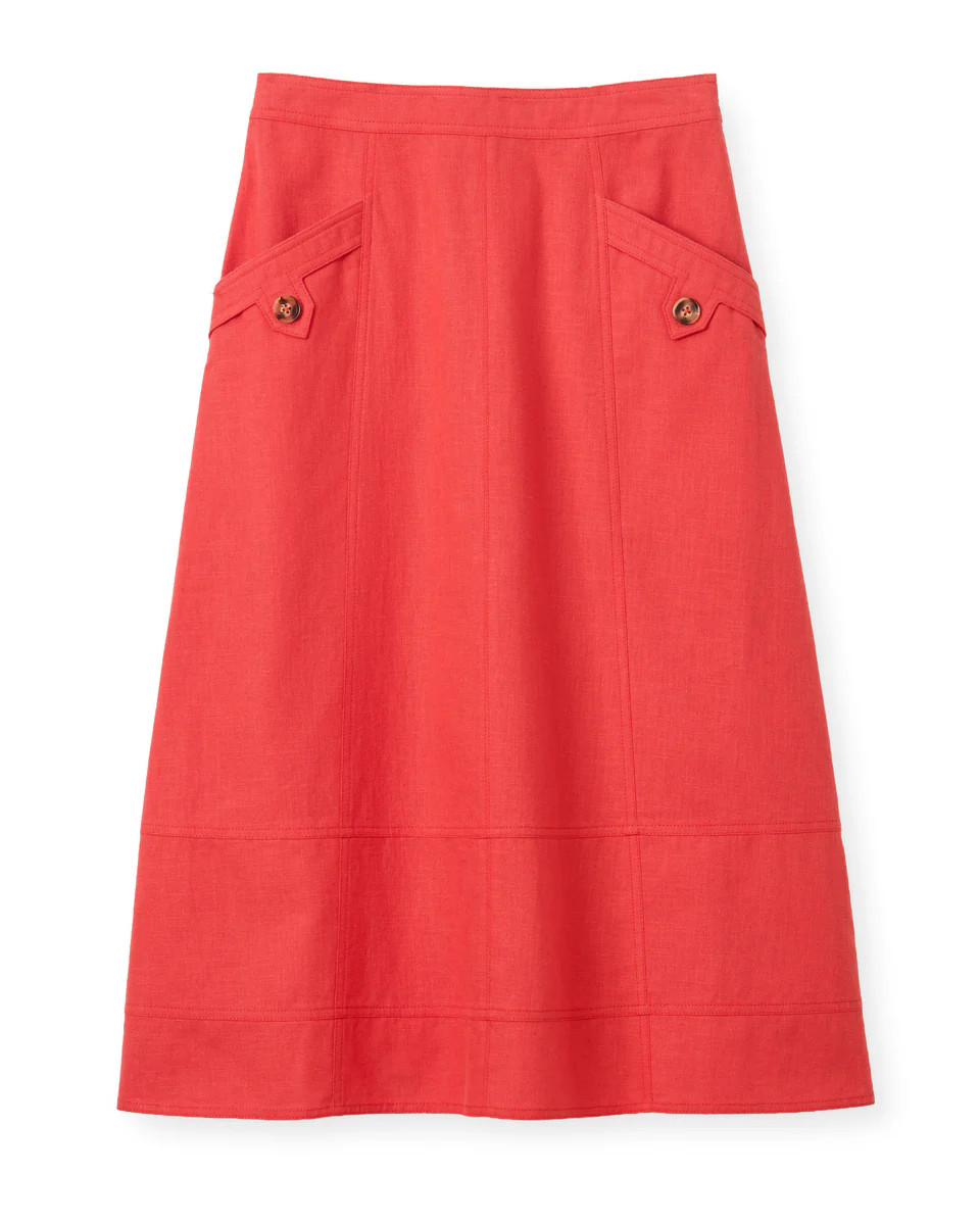 SU26 Alice Button Skirt-Poppy | Cartolina