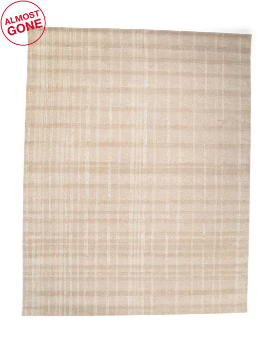 8x10 Wool Grid Area Rug | TJ Maxx
