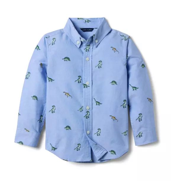 The Dinosaur Oxford Shirt | Janie and Jack