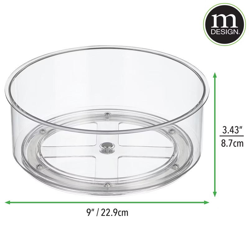 mDesign Lazy Susan Turntable Spinner for Kitchen or Bathroom | Target