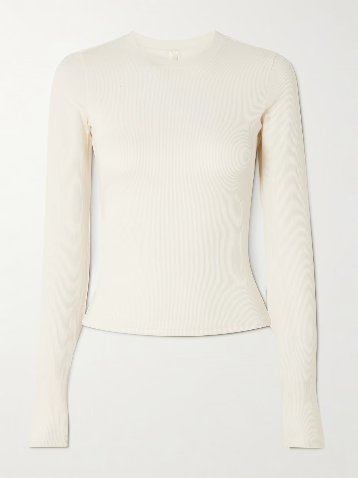SKIMS - Stretch-cotton Jersey Long Sleeve T-shirt - Marble | NET-A-PORTER (US)