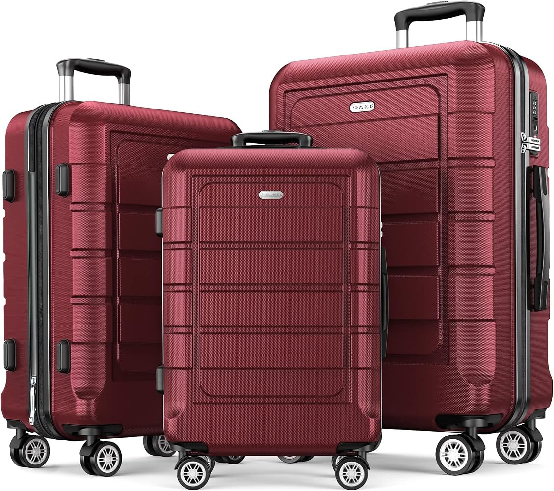 SHOWKOO Luggage PC+ABS Durable Expandable Hardside Suitcase with Double Spinner Wheels TSA Lock | Amazon (CA)