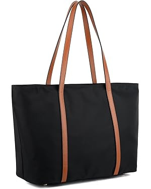 YALUXE Women's Nylon Tote Bags Large Capacity Shoulder Bags Work Handbags Purses | Amazon (US)
