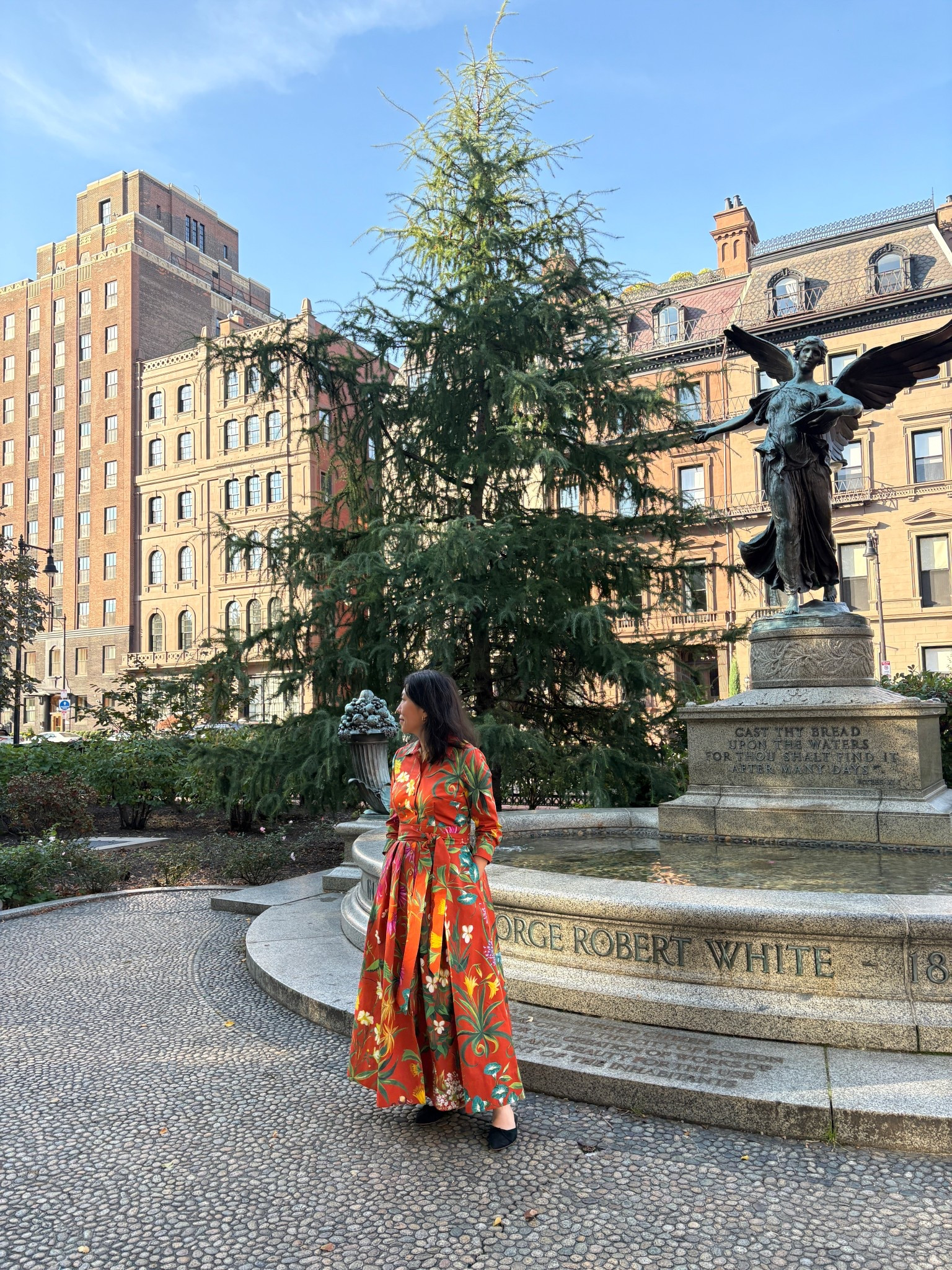 Waiting for our photographer for some family photos this morning. I’m wearing custom dress with Oscar de la Renta deadstock fabric. 

#LTKSeasonal #LTKFamily #LTKHalloween