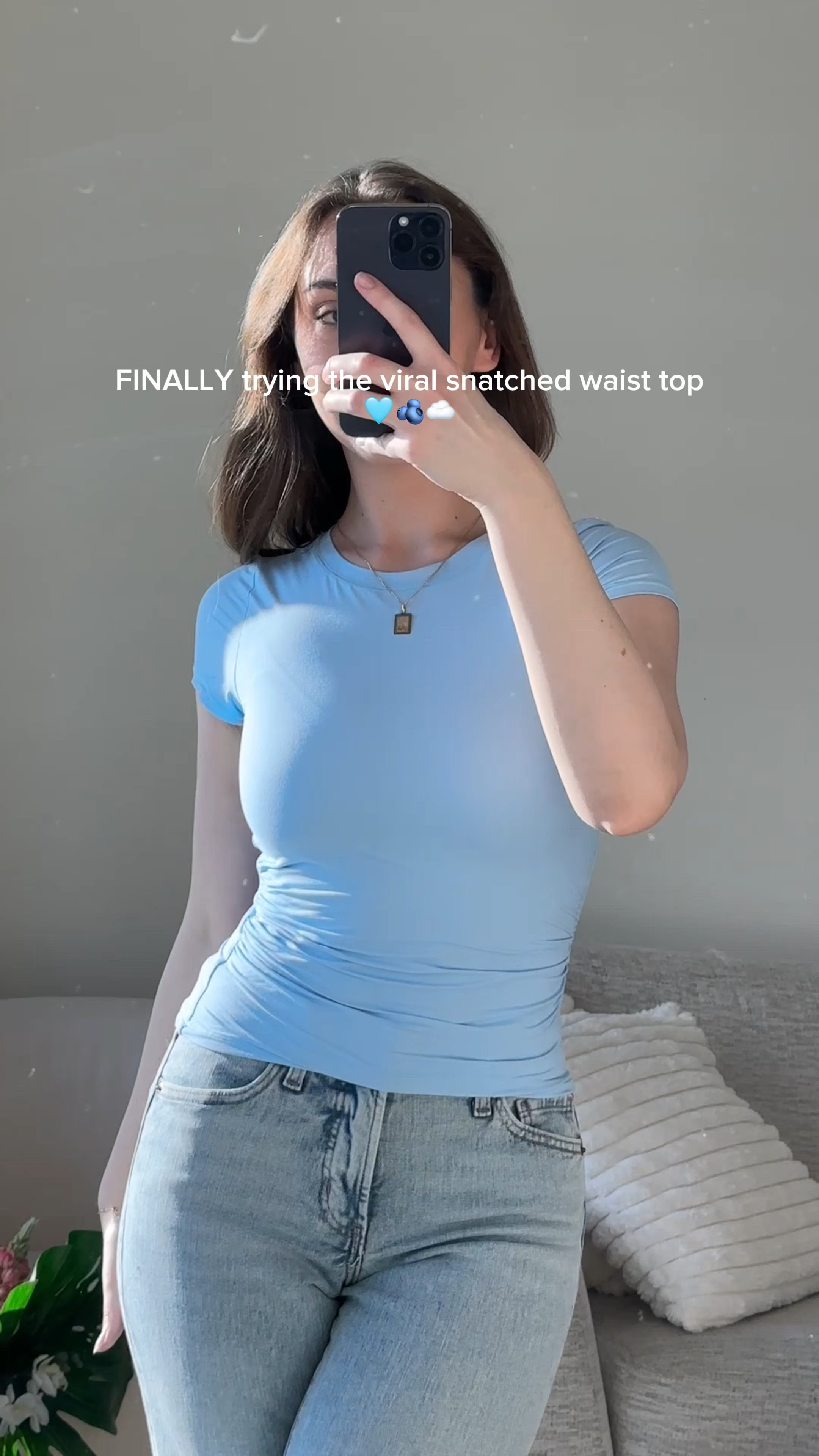 POV: you finally try the viral snatched waist top 🩵 
• wearing: size small 
• colors featured: estate blue, sky blue 

• seamless bralette underneath: calvin klein invisibles in shade desert - I’m a 32c and got size medium

 // @QINSEN @Amazon Fashion #amazonfinds #amazonmusthaves #amazonfashion #qinsen #amazonfashionfinds #amazonfavorites #amazonfinds2025 #EverydayFashion amazon fashion finds, crew neck cropped tee shirt pastel outfit basics casual amazon ootd girly inspo what to buy on amazon tiktok made me buy it everyday basic short sleeve t shirt spring fashion 2025 fashiontok amazon favorites gift ideas for her casual running errands outfit 

#LTKStyleTip #LTKWatchNow #LTKFindsUnder50