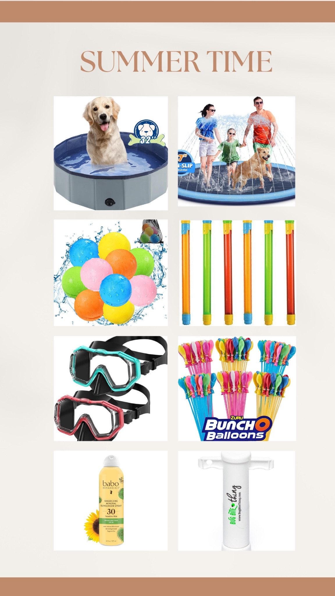 No pool, no problem! Easy water fun found here! The dog pool has already entertained my kids for hours! 

#LTKFamily #LTKSwim #LTKKids