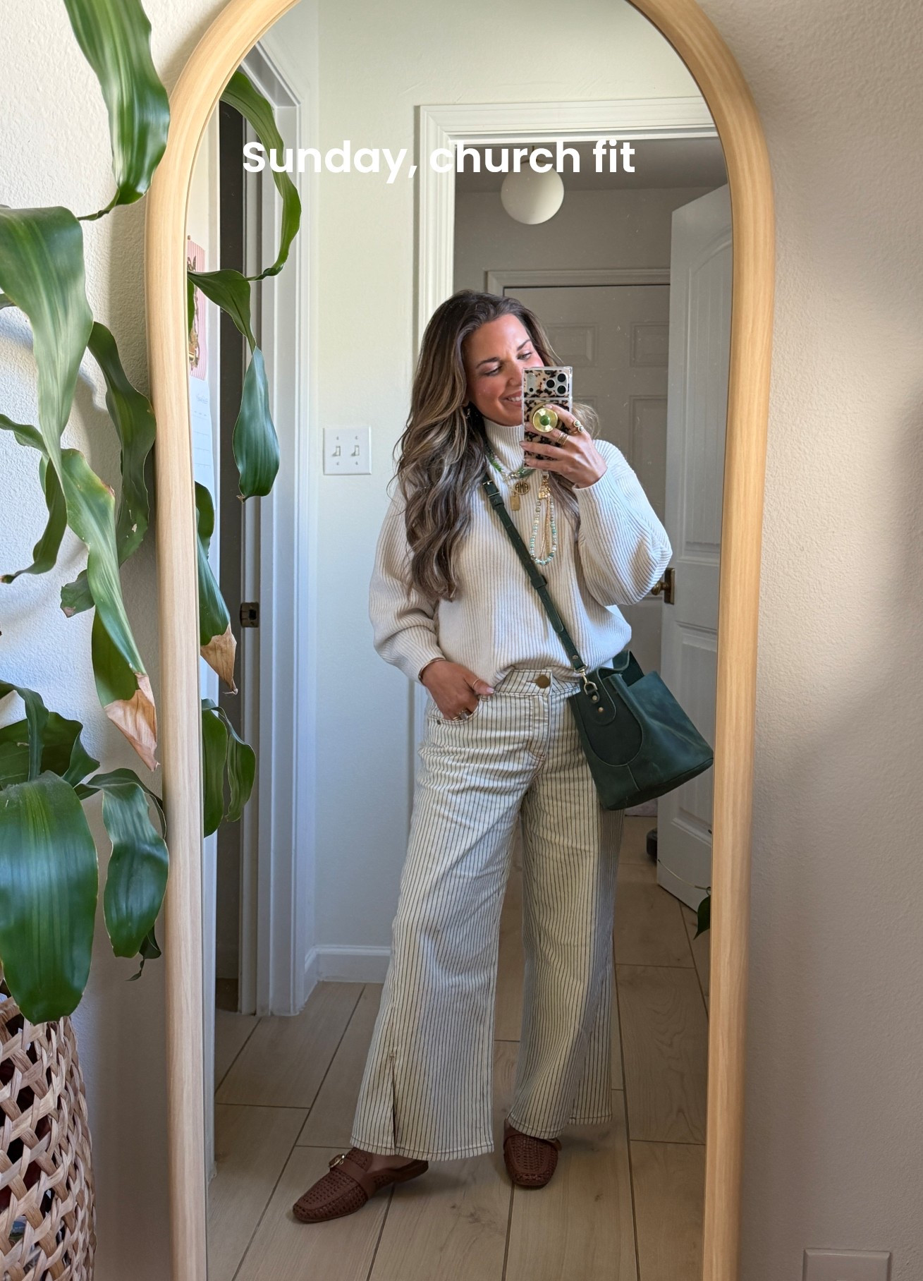 Church outfit of the day!!!! Obsessed with these pin striped pants!!! Looks so cute with a spring top too!! Wearing size 6 petite!! 

#LTKootd #LTKmomlife #LTKOver40