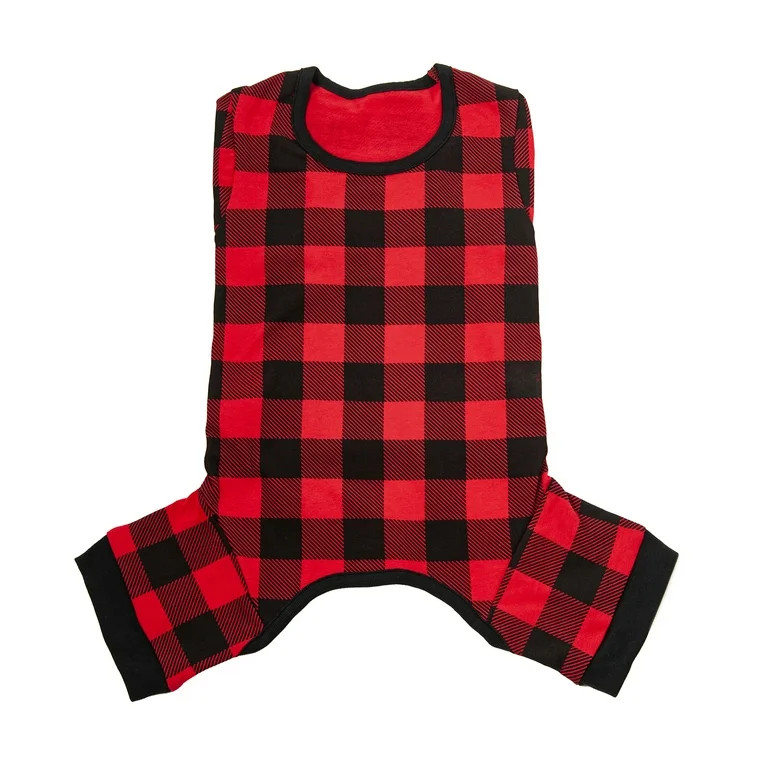 Vibrant Life Buffalo Plaid Holiday Dog & Cat Pajama, Red and Black, XS, among other Chihuahua, Mi... | Walmart (US)