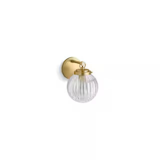 KOHLER Embra By Studio McGee One-Light Brushed Moderne Brass Wall Sconce 32252-SC01-2GL - The Hom... | The Home Depot