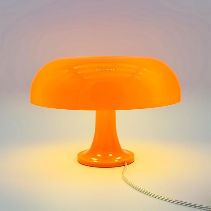 Orange Mushroom Lamp for Room Aesthetic Modern Lighting for Bedroom | Cool Retro Living Room Deco... | Amazon (US)