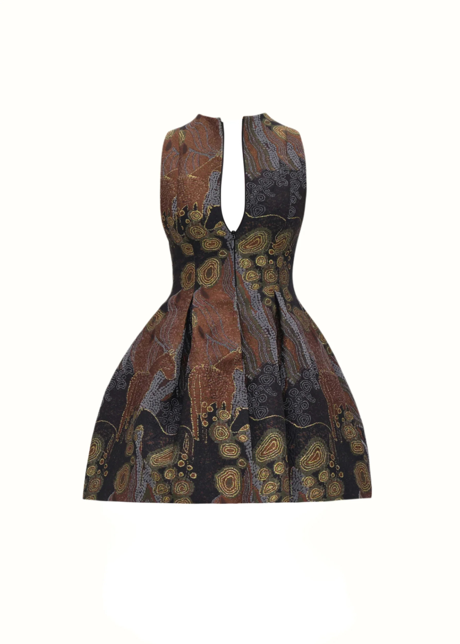 ANDREA IYAMAH VENTI DRESS - KAVA JACQUARD | ANDREA IYAMAH