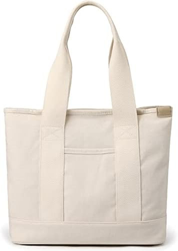 Canvas Women Tote Bag Casual Top Handle Satchel Large Capacity Handbags Shopping Bag for Work Tra... | Amazon (CA)
