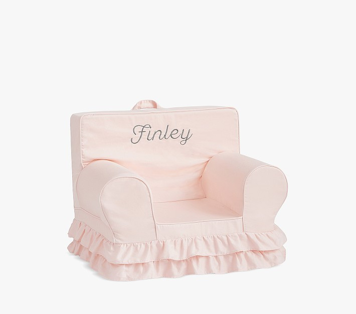My First Anywhere Chair®, Dusty Blush Ruffle | Pottery Barn Kids