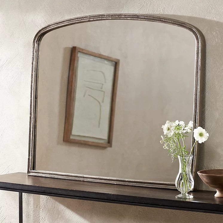 The White Company Penrose Mantle Arch Mirror, Dark Silver, Size: One Size | The White Company UK & ROW
