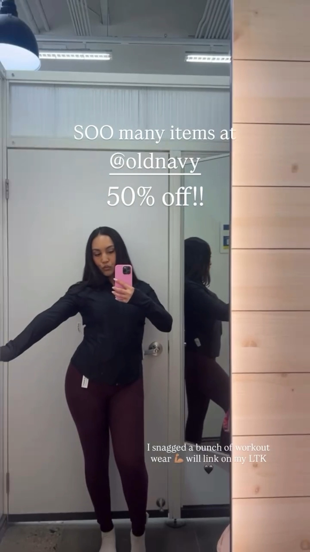 @oldnavy  SOO many items at  50% off!! I snagged a bunch of workout wear 💪🏽 
.
.
.
High waist leggings 

#LTKActive #LTKSaleAlert #LTKFindsUnder50