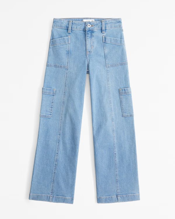 high rise wide leg jeans | Abercrombie & Fitch (US)