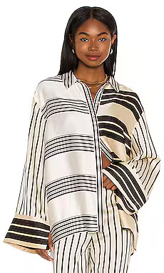 L'Academie The Katy Blouse in Multi Stripe from Revolve.com | Revolve Clothing (Global)
